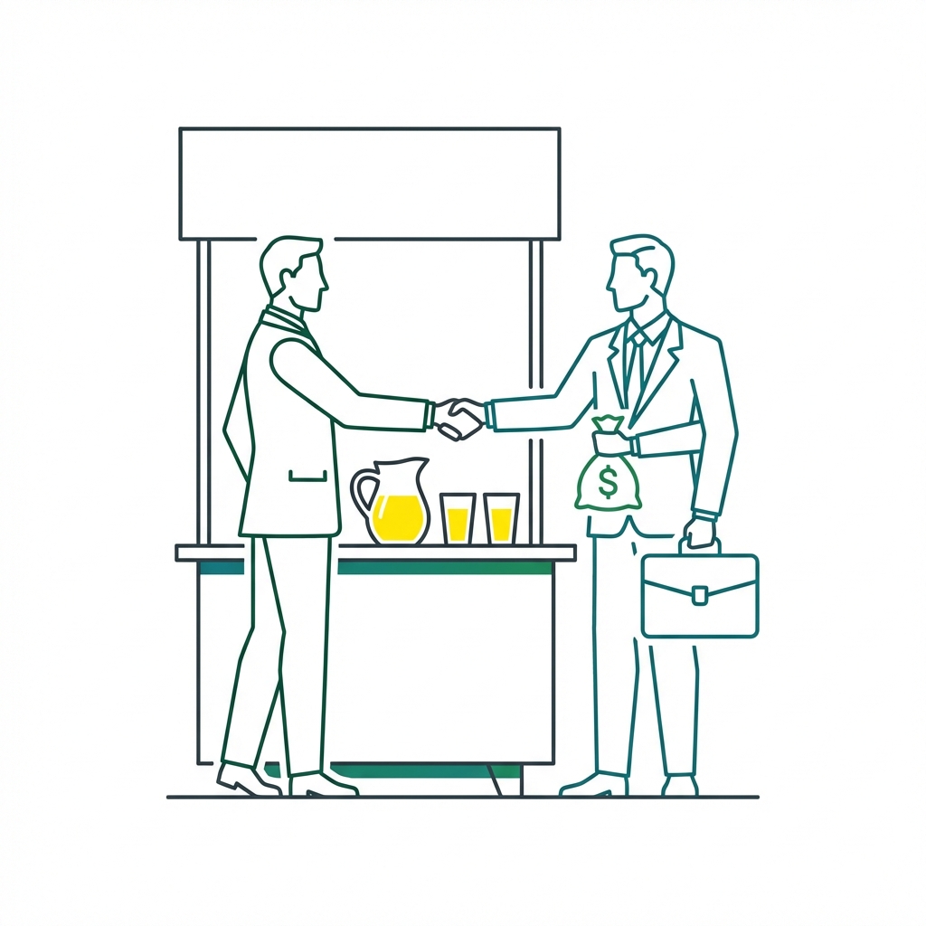 Neighbor selling Lemonade Stand